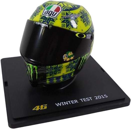 Valentino Rossi Moto GP Winter Test 15 Scale Helmet 2015 Season Mini Helmet