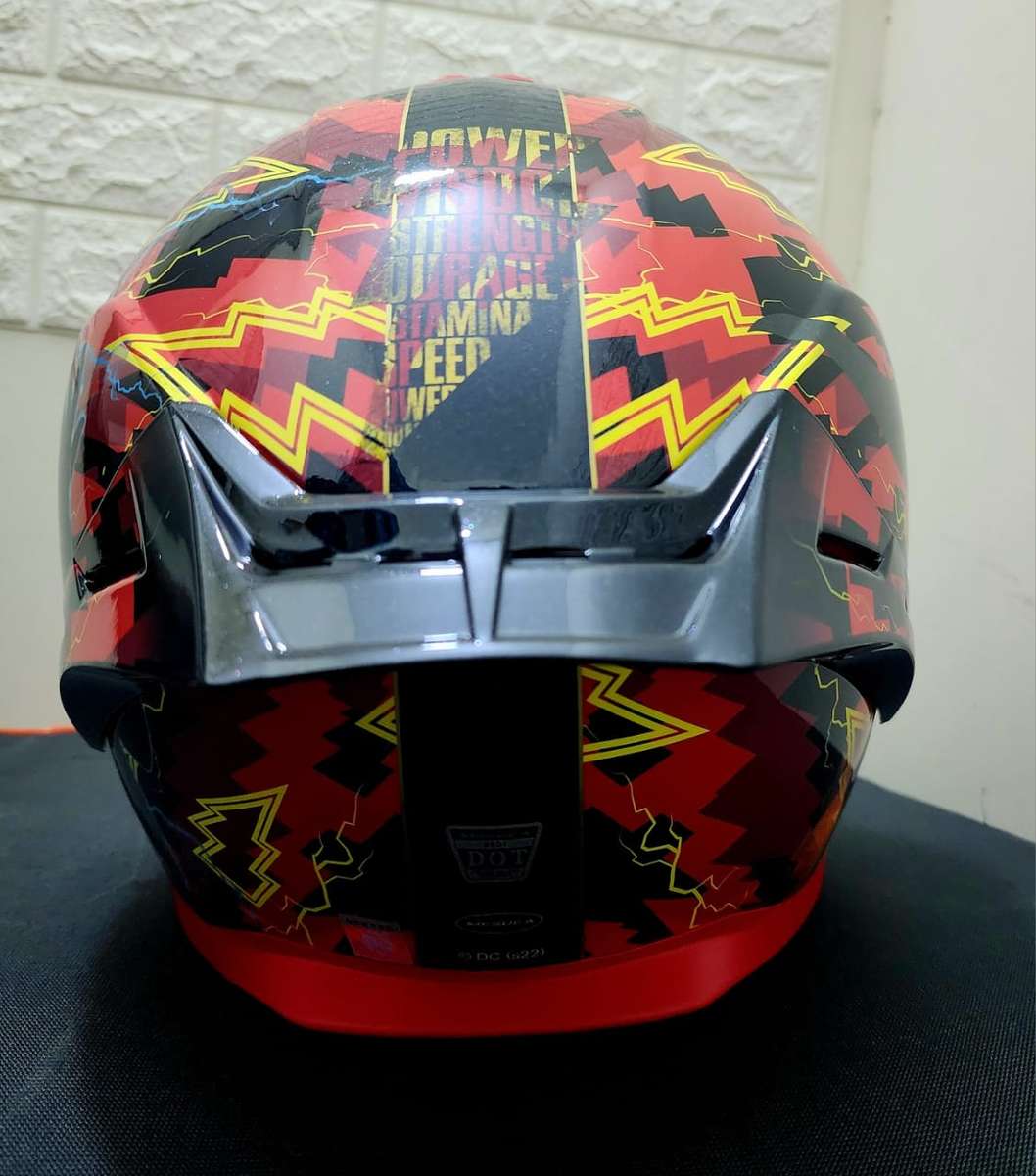 Shazam Marvel Motorcycle Helmet - Medium
