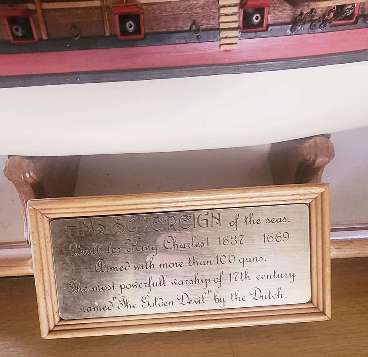 Model Ship - HMS SOVEREIGN