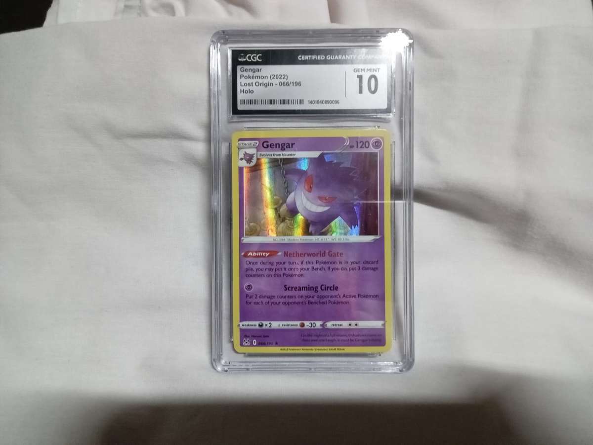 Pokemon Trading Cards Graded 2022 Lost Origin Gengar 066/196 CGC 10