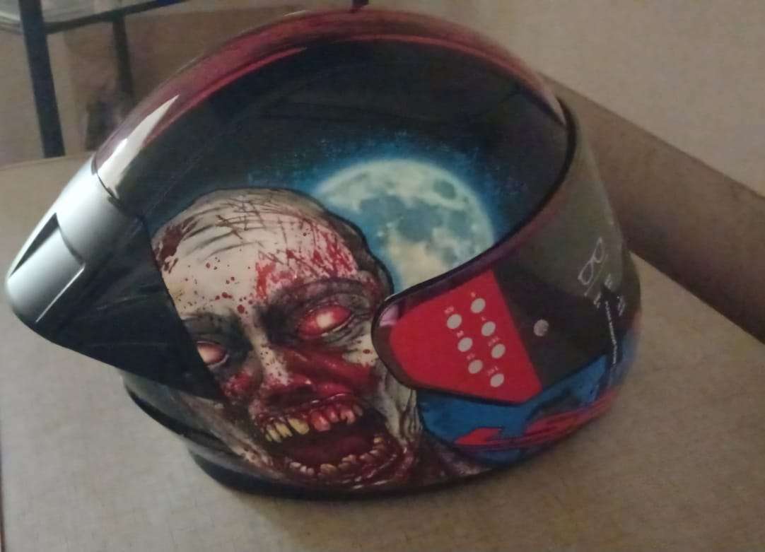 LS2 Motorcycle Helmet Zombie - Small