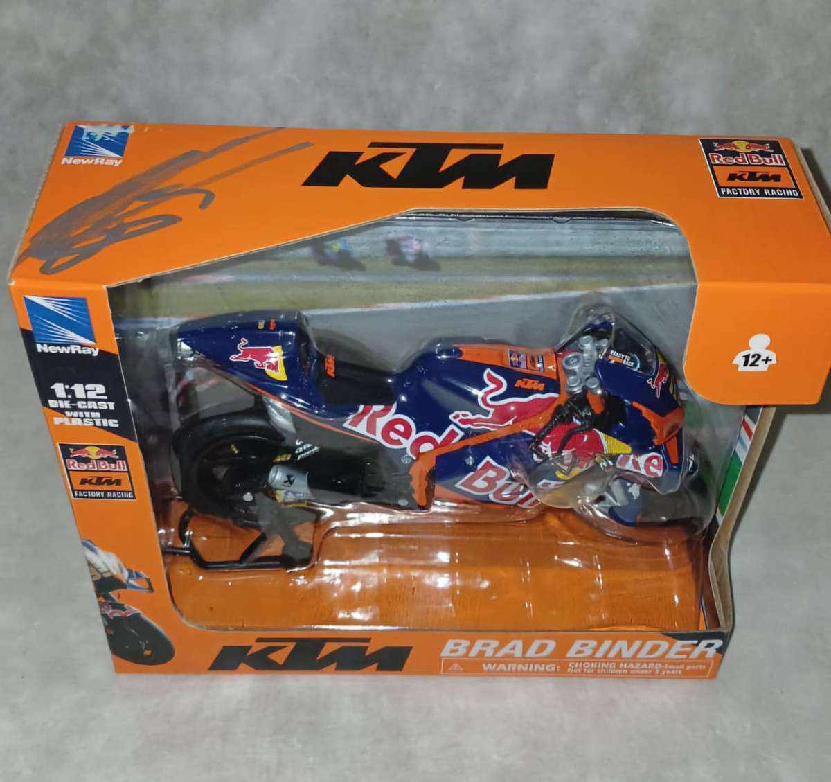 Motogp Brad Binder #33 "Red Bull KTM Factory Racing" 1/12 - Signed 2