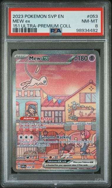 Pokemon Trading Cards Graded PSA 8 Mew ex #053