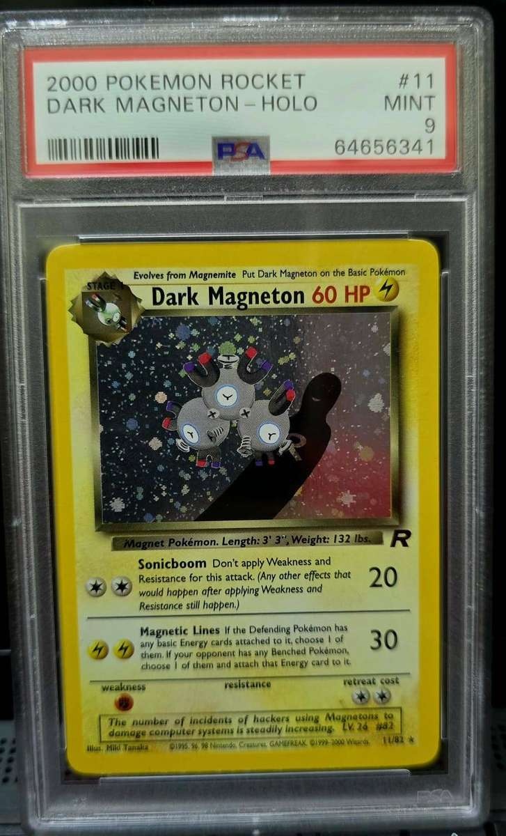 Pokemon Trading Cards Graded PSA 9 Dark Magneton Holo 2000