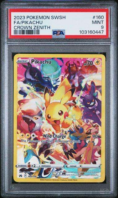 Pokemon Trading Cards Graded PSA 9 Pikachu