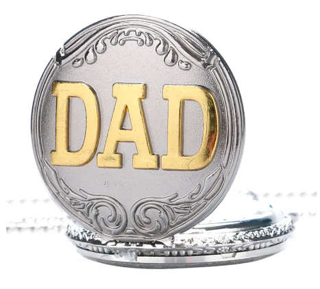 DAD GOLDEN SILVER  Pocket Watch
