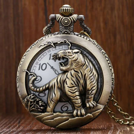 Tiger Pocket Watch