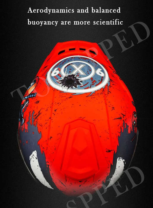 Full Face Deadpool Motorcycle Helmet Medium