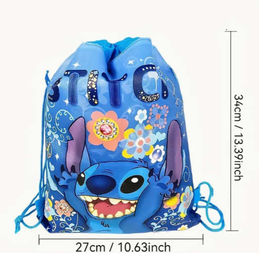 Disney Stitch Drawstring Pouch - Blue