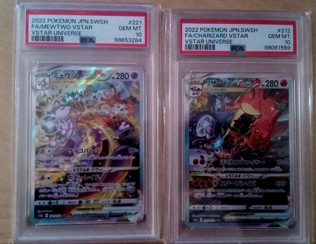 Pokemon Trading Cards Graded PSA 10 Charizard Mewtwo Jp