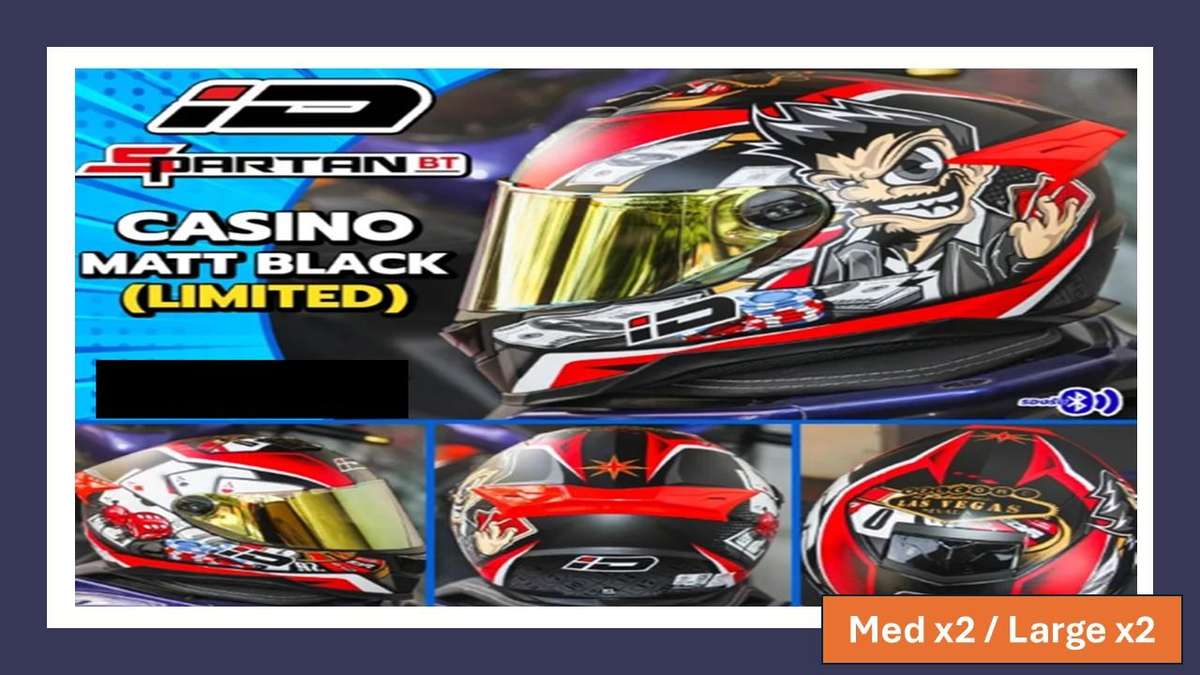 Motorcycle Helmet - Large - New