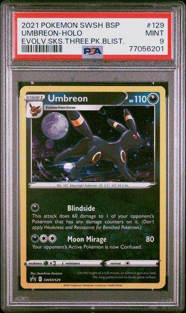 Pokemon Trading Cards Graded PSA 9 umbreon