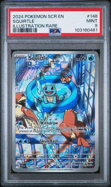 Pokemon Trading Cards Graded PSA 9 Squirtle