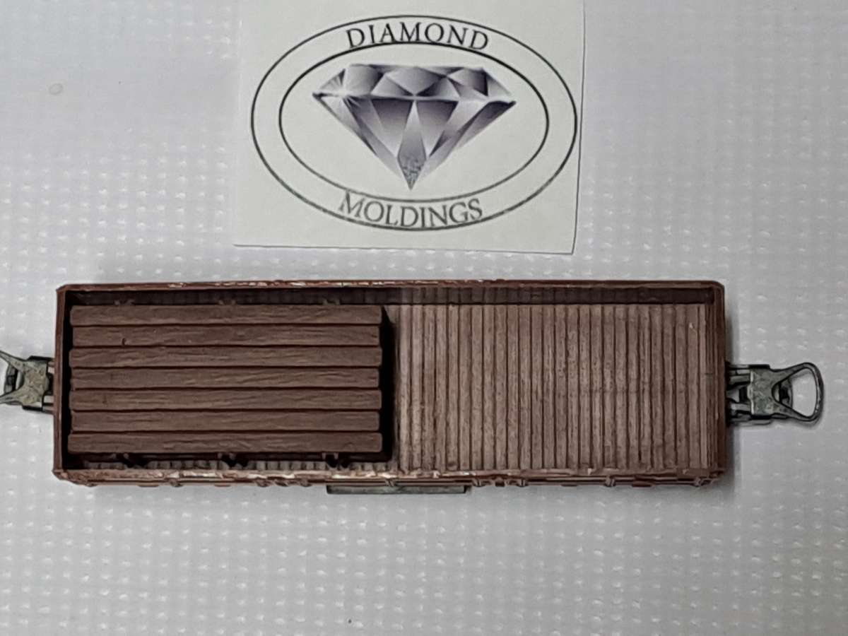 Model Trains HO-Scale - 1 x Wood Load 2 Stack - 51mm x 26mm x 19mm.