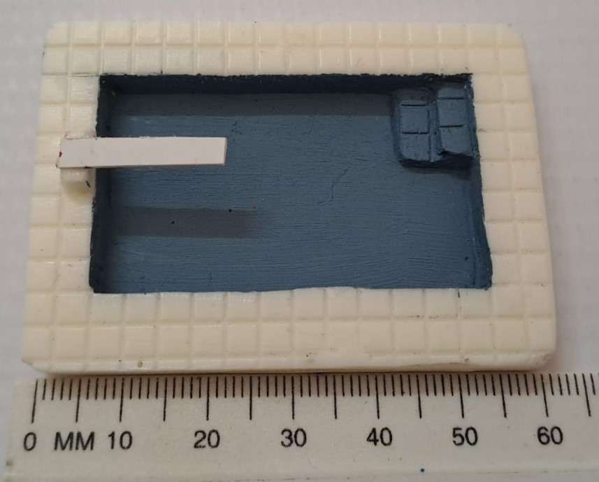 Model Trains HO - 1 x Swimming Pool Town - 62mm x 45mm x 12mm