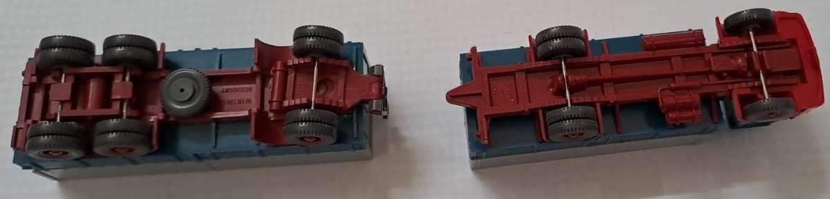 Model Trains/Cars HO 1 x Wiking Trucks & trailer (Blue).