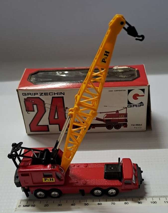 Model Trains/Cars + - N-Scale 1/140 1 x Grip Zechin Crane Metal (Red & Yellow).