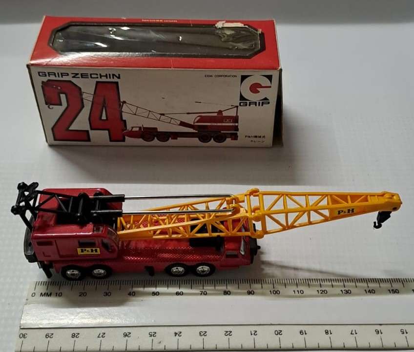 Model Trains/Cars + - N-Scale 1/140 1 x Grip Zechin Crane Metal (Red & Yellow).