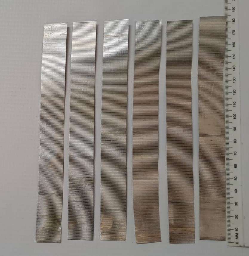 Model Trains 1:87 HO 1 x Corrugated Iron x6. Real tin metal. (6FT. - 22mm)