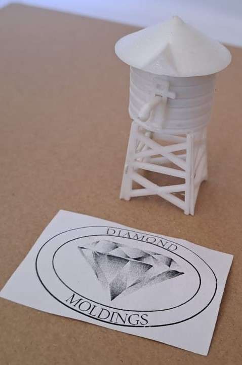 Model Trains N-Scale - 1 x Water Tower (in kit) - 30diameter x 55mm