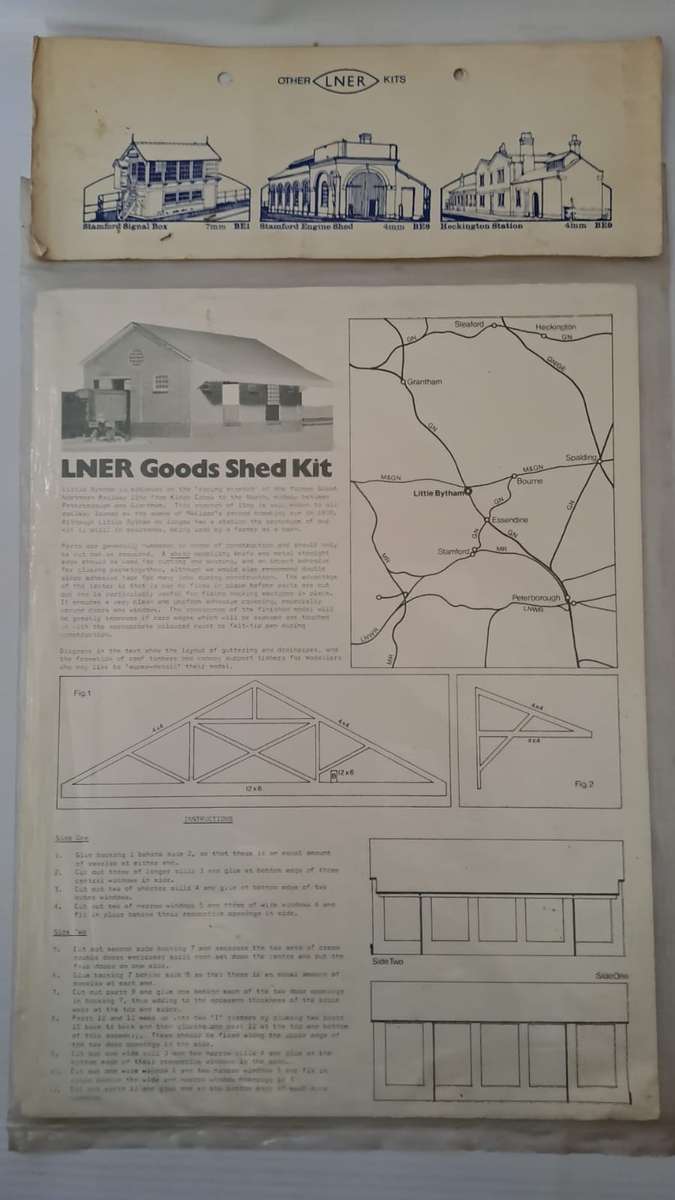 Model Trains 1:87 OO/HO 1 x Goods Shed Kit Building. (Carton)