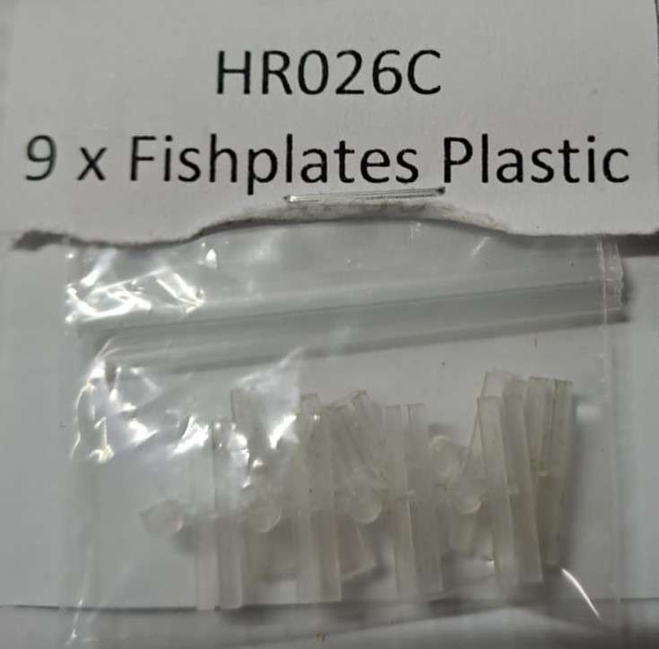 Model Trains 1:87 HO 9 x Fishplates Plastic.