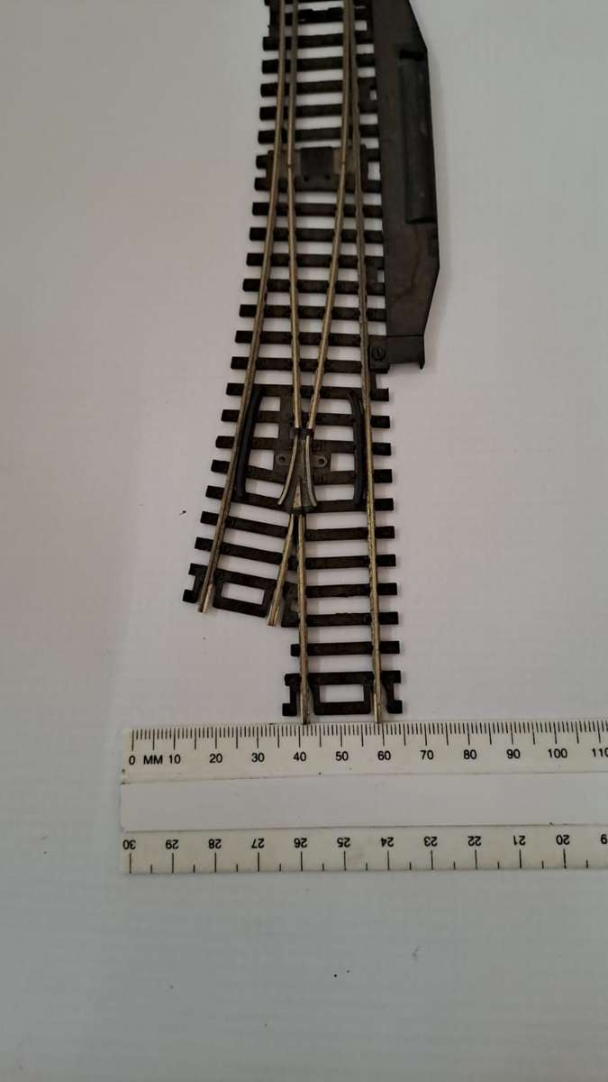 Model Trains HO Roco 1 x Points. Manual, no motor.