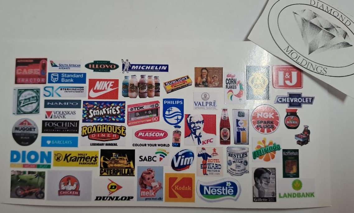 Model Trains HO 1 x Shop Signs No.3 (Stickers)