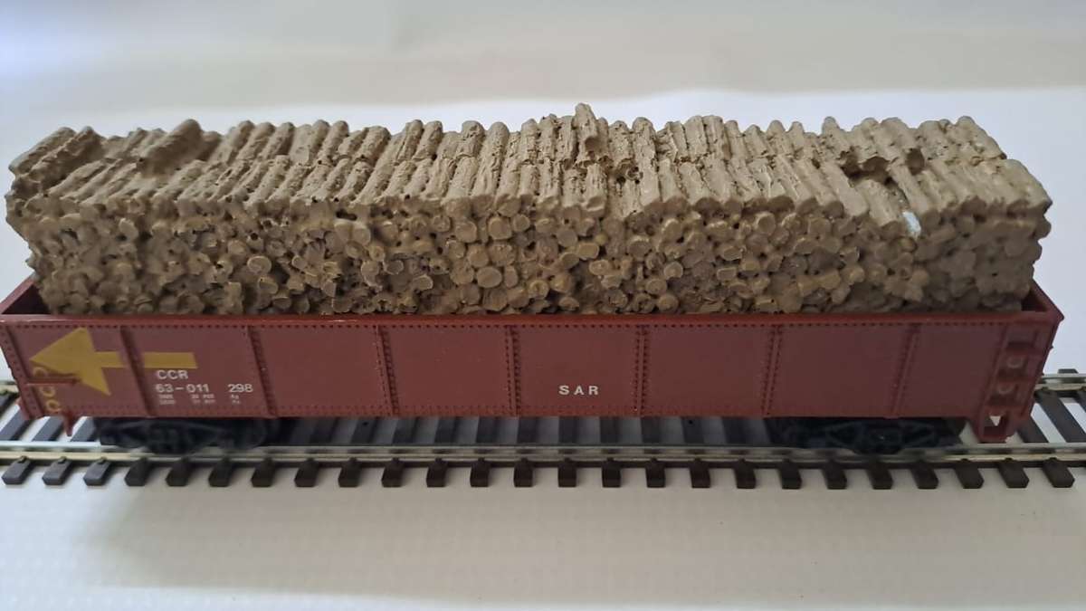 Model Trains 1:87 HO - 1 x Pulp wood Load - 138mm x 27mm x 28mm