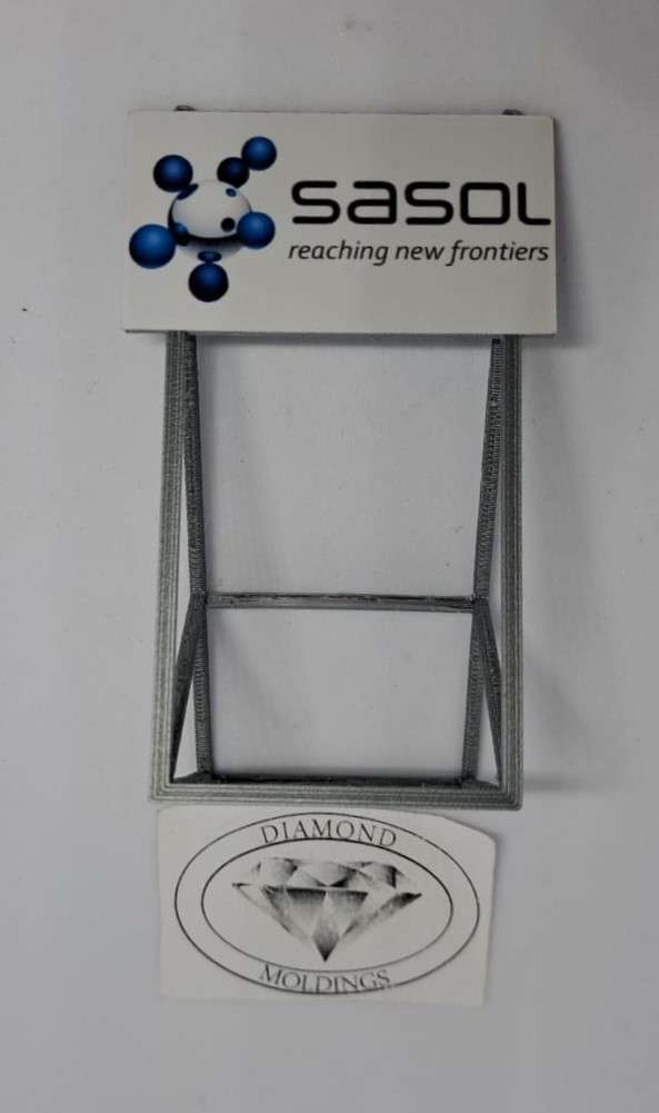 Model Trains HO 1 x Billboard 1950 + Sasol - 50mm x 41mm x 82mm