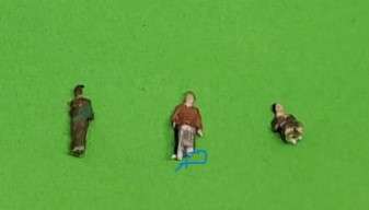 Model Trains N-Scale 1 x Pack of 3 Figures.