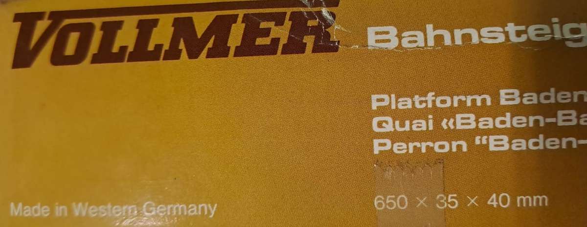 Model Trains N Scale 1 x Vollmer Station Platvorm. 650 x 35 x 40mm