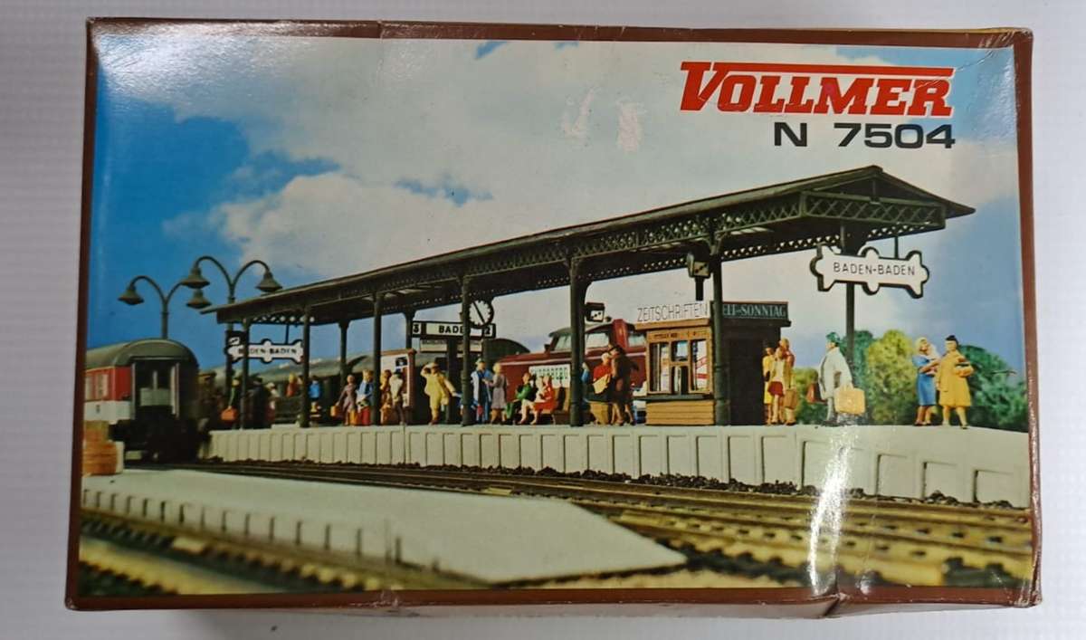 Model Trains N Scale 1 x Vollmer Station Platvorm. 650 x 35 x 40mm