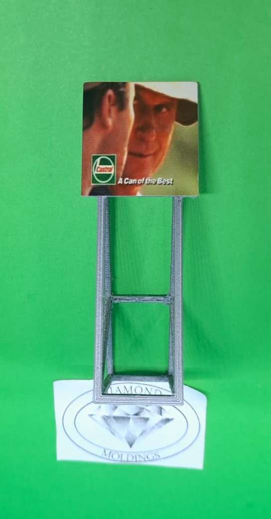 Model Trains HO 1 x Billboard 1980 + Castrol Boet and Swaer - 30mm x 41mm x 82mm