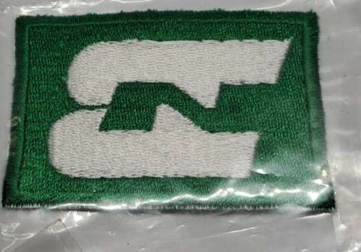 Model Trains 1 x Embroidered Clothes Patch - Burlington Northern Railroad. 60 x 40mm