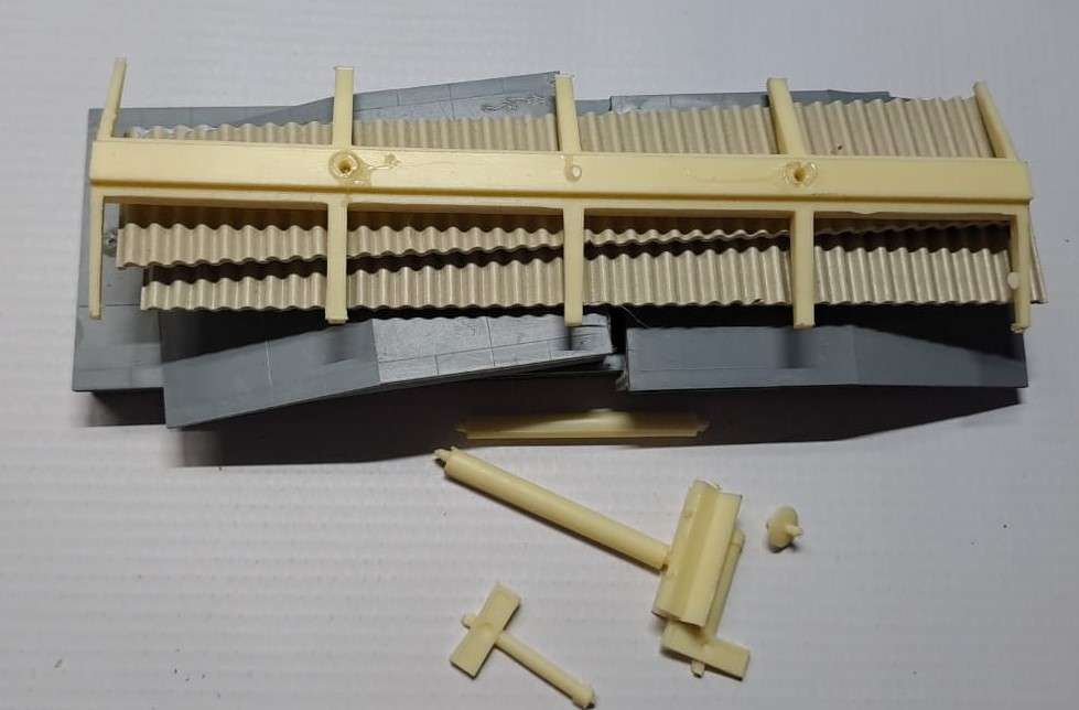 Model Trains H0 Scale 1 x Station Platvorm. 160 x 60 x 10mm Used Kit