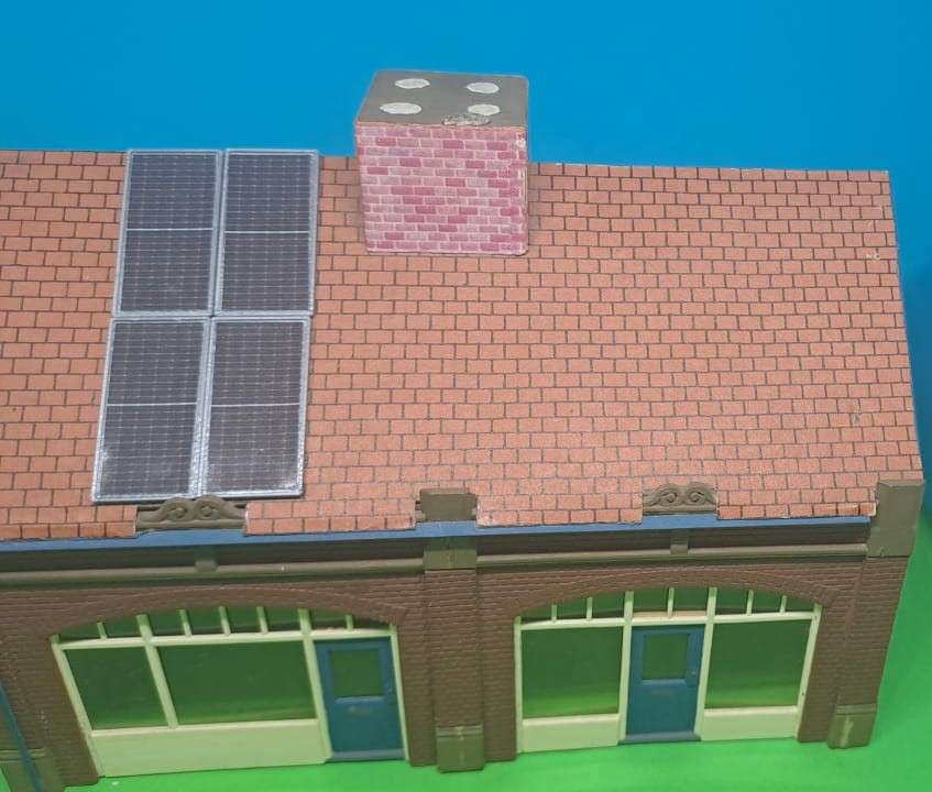 Model Trains 1:87 HO - Solar Panels Black (x4) - 25mm x 13mm x 1mm