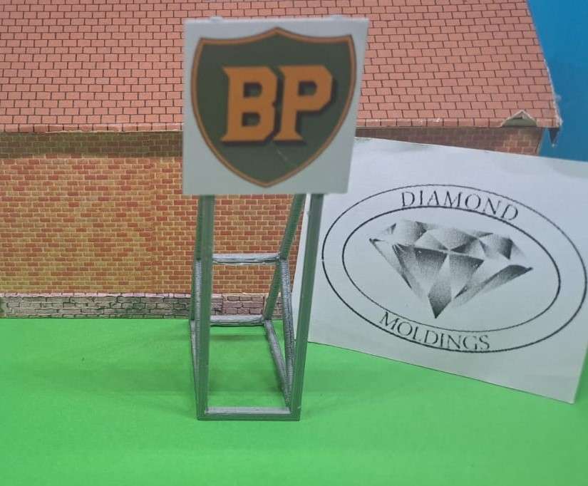 Model Trains HO 1 x Billboard 1947-1961 + BP - 30mm x 41mm x 82mm