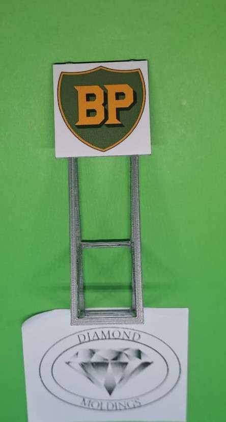 Model Trains HO 1 x Billboard 1947-1961 + BP - 30mm x 41mm x 82mm