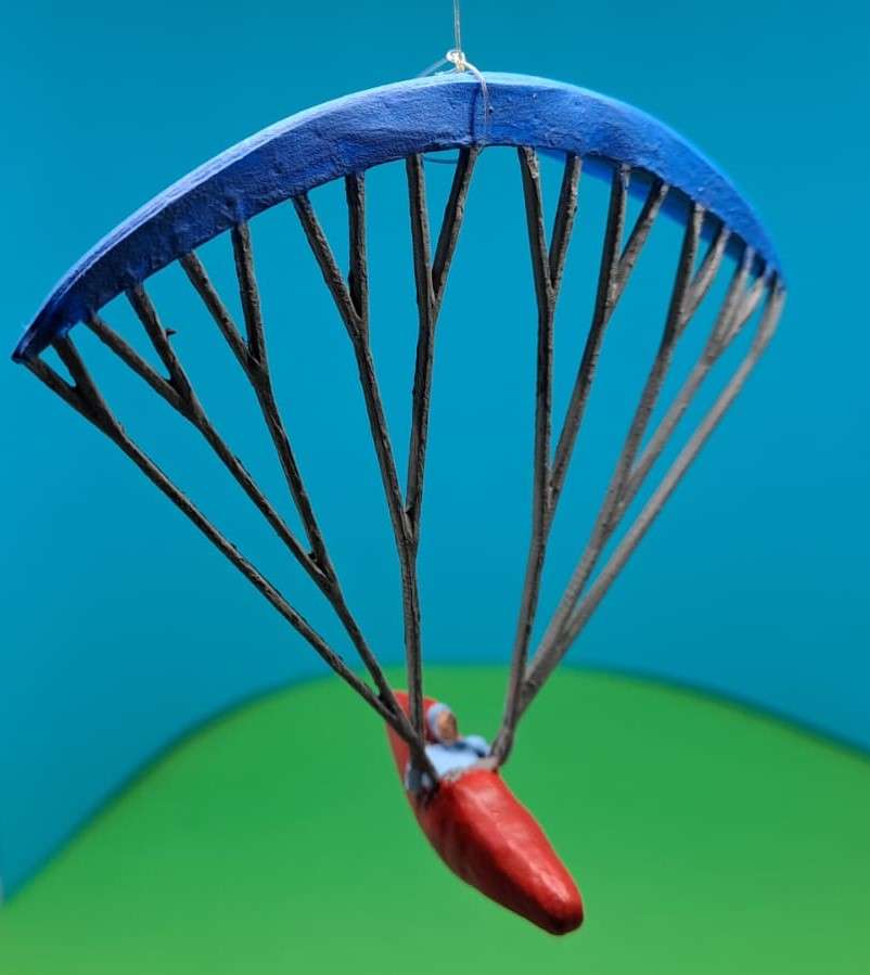 Model Trains 1:87 HO - Paraglider + Figure