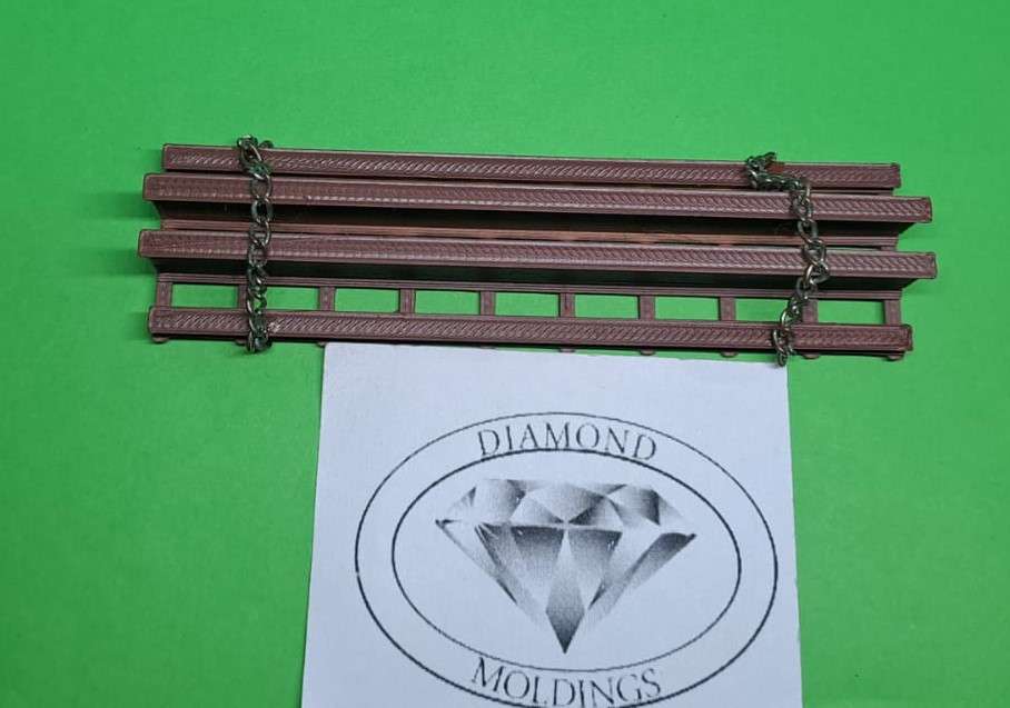 Model Trains HO 1 x Freight Load - I-Beams Load (High and Low) - 104mm x 30mm x 16mm