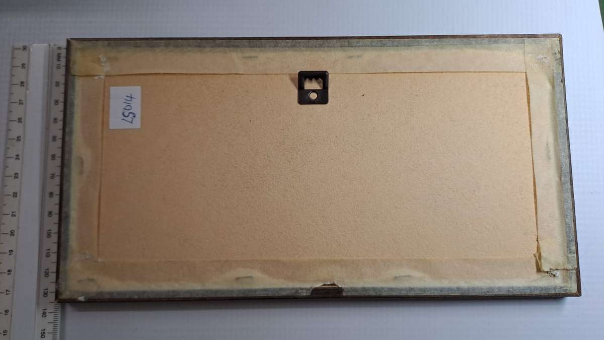 Framed Steam Loco Pic - Stanier "Coronation" Class Pacific "Duchess of Hamilton". 258 x 135 x 11mm.