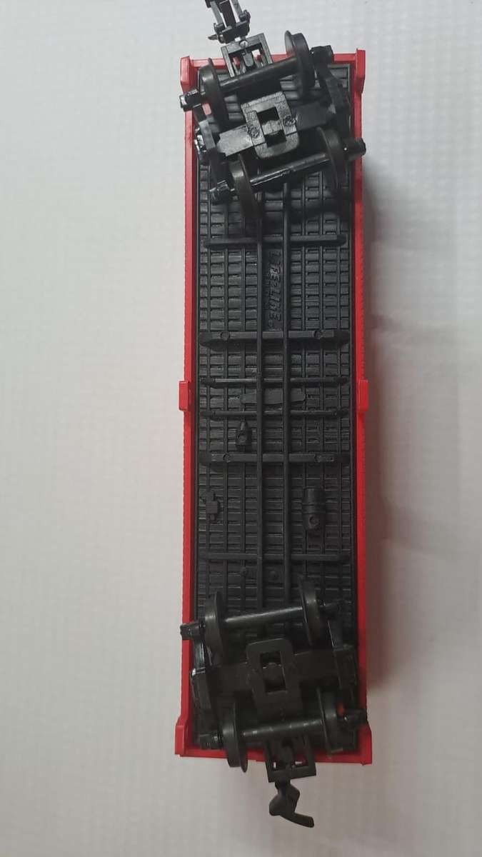 Model Trains HO 1 x Life-Like, Box Wagon - United We Stand, with plastic wheels & Horn Hook couplers