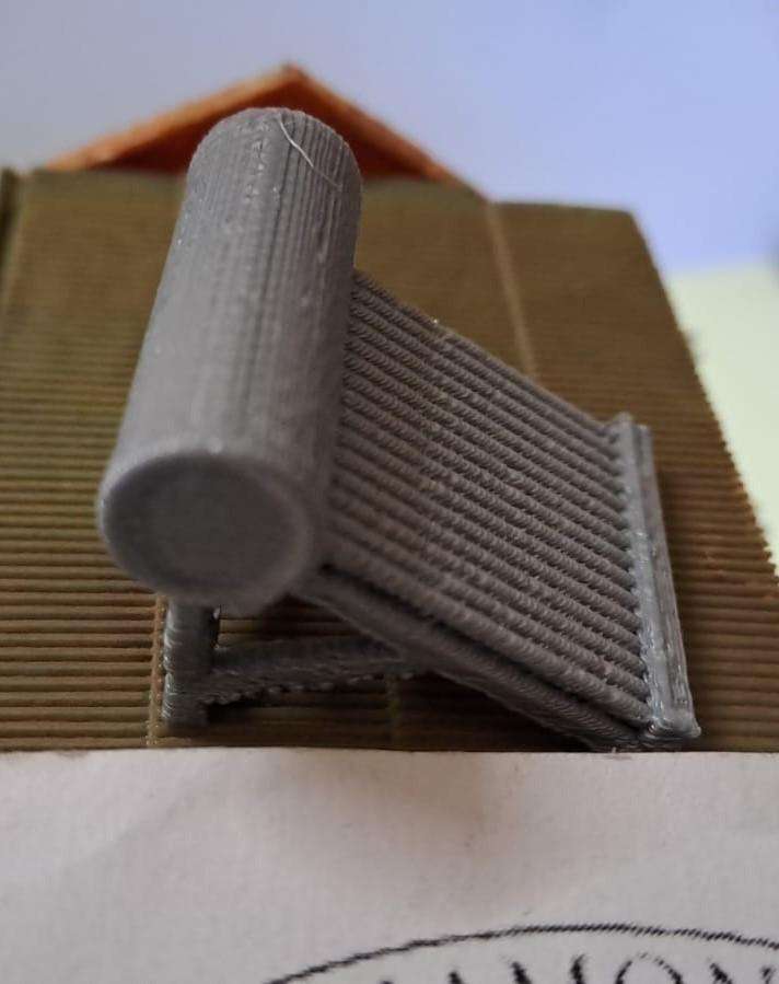 Model Trains HO - 1 x Solar Geyser Flat Roof - 25mm x 30mm x 22mm