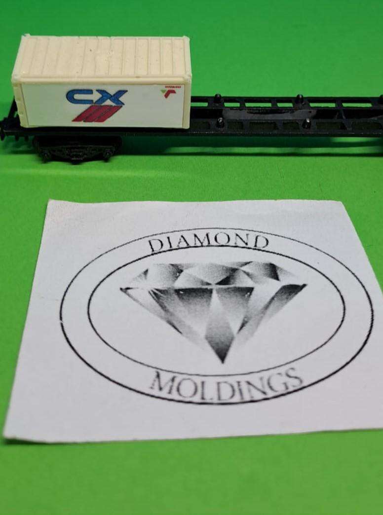 Model Trains N - 1 x Container Transnet with CX - 37mm x 16mm x 17mm