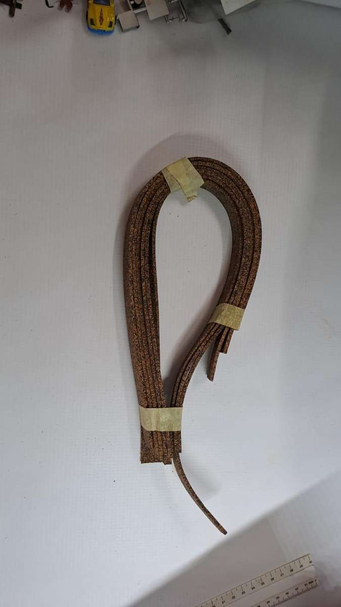 Model Trains N-Scale - 1 x Cork 6 x lengths +- 3030mm x 16mm