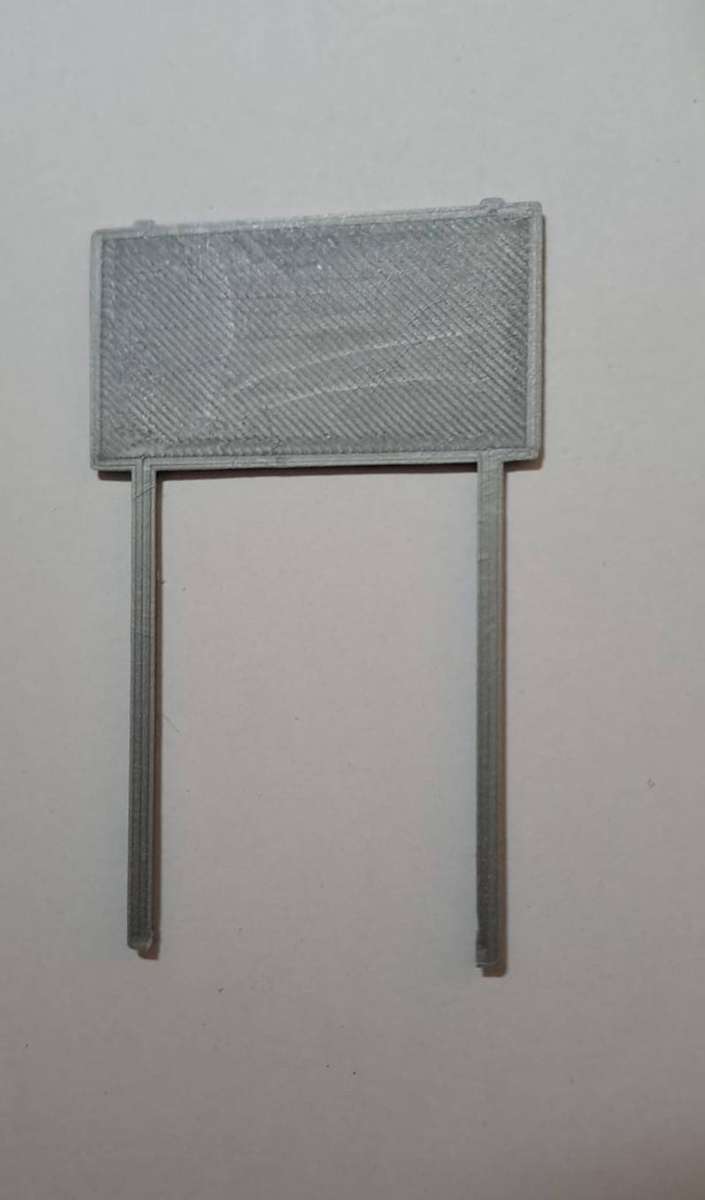 Model Trains HO 1 x Billboard - 1990 + Oros - 50mm x 3mm x 82mm (New board)