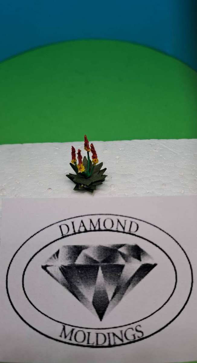 Model Trains HO - 1 x Aloe type 1 (red) - 13 diameter x 15mm