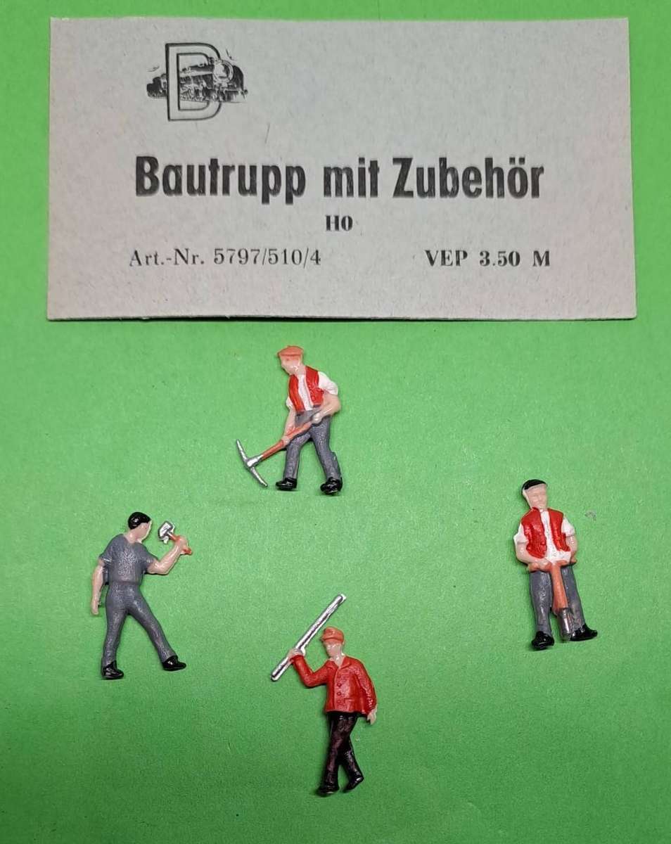 Model Trains HO 1 x Figures - Workers (Pack of 4)
