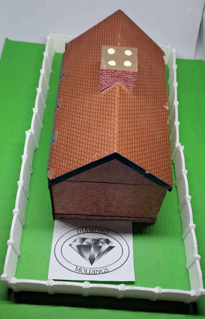 Model Trains HO 1 x Pre-Cast 6ft Wall (Pack of 6) - 124mm x 4mm x 22mm